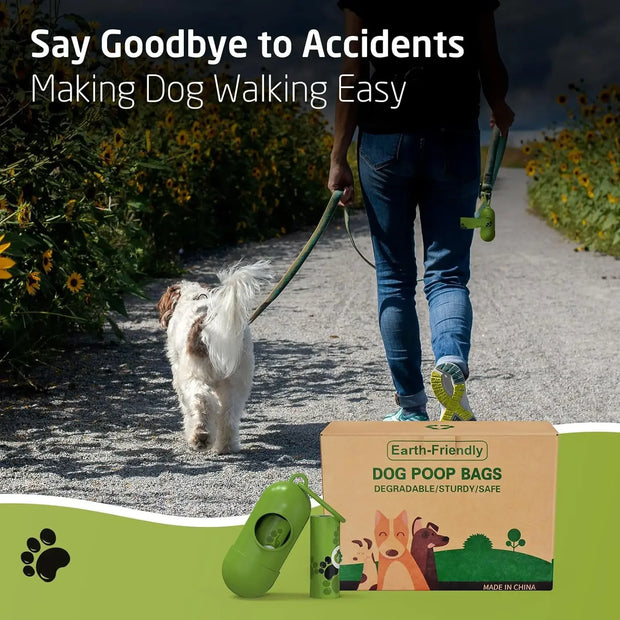 EcoPooch™ Biodegradable Waste Bags + Dispenser